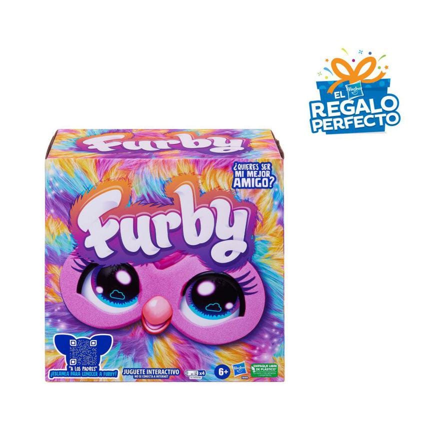 Juguete Furby Arcoiris Tie-Dye en Español - Imagen 4