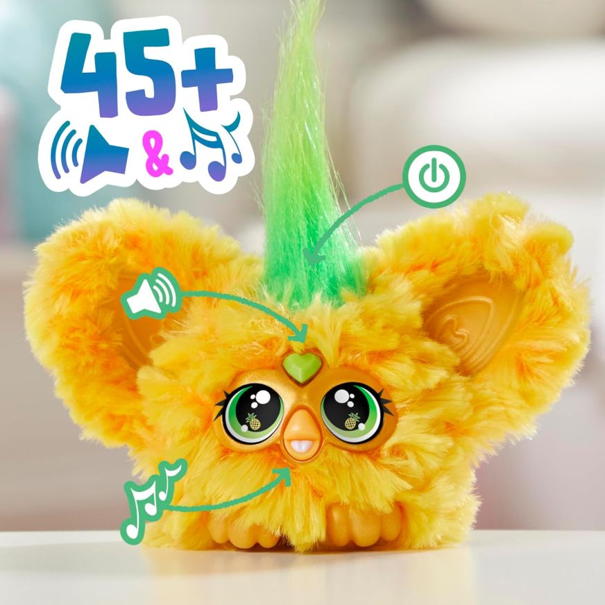 Mini Furby Furblets Hoo-Lah Amarillo - Imagen 3