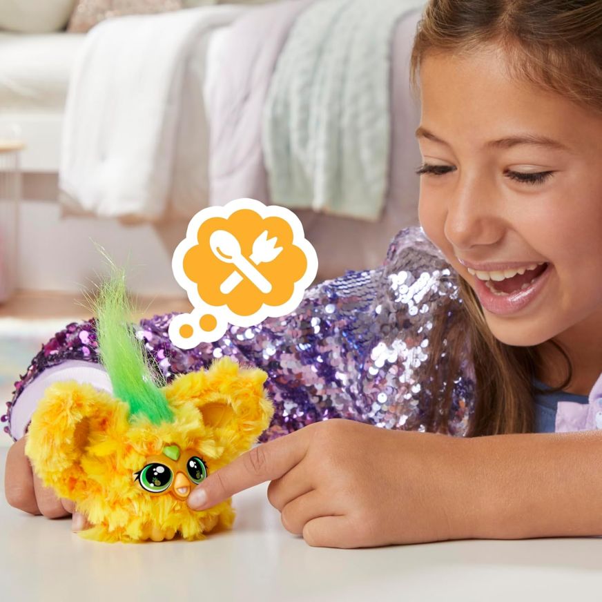 Mini Furby Furblets Hoo-Lah Amarillo - Imagen 4